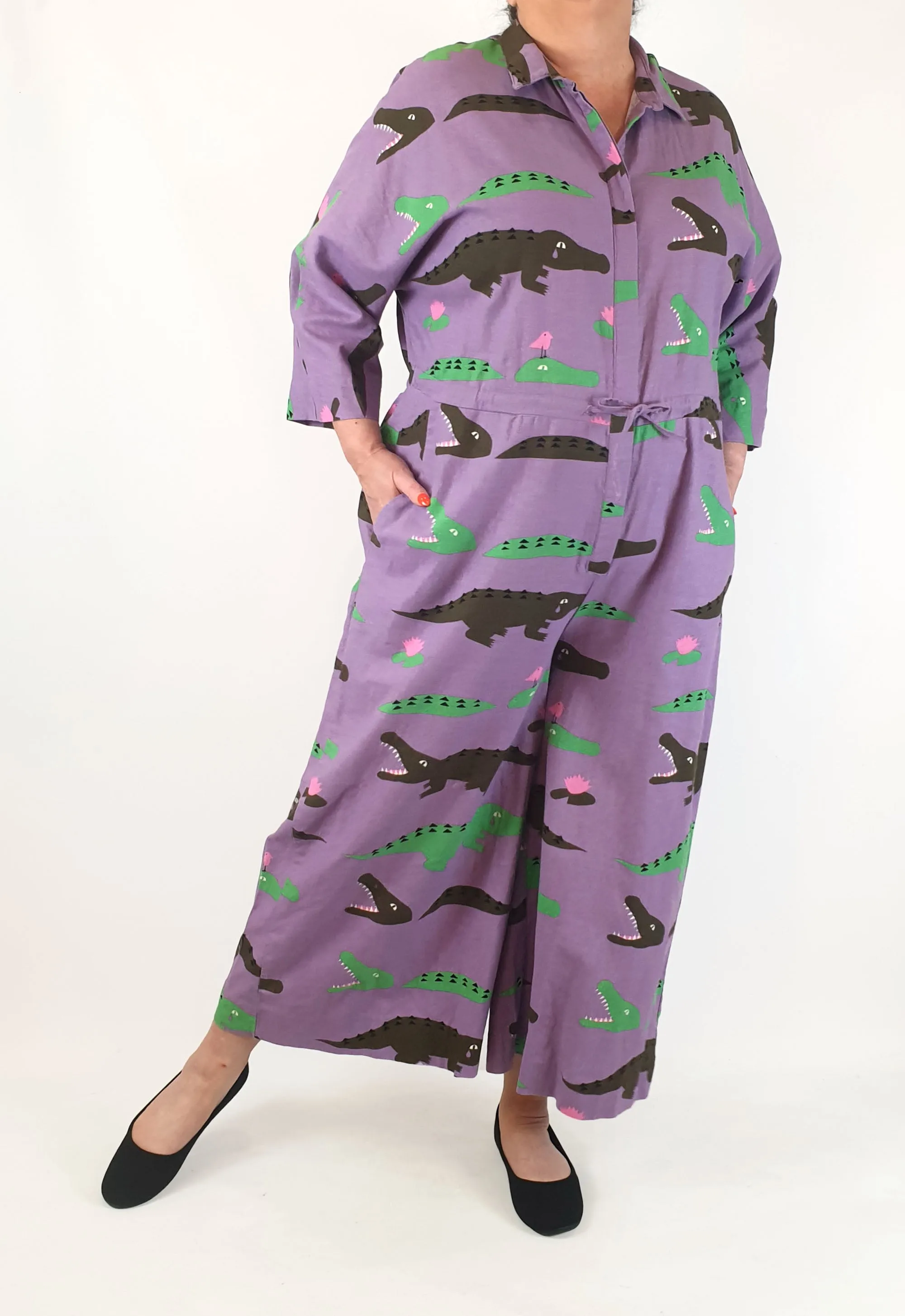 Jericho Road purple crocodile tears jumpsuit size 18