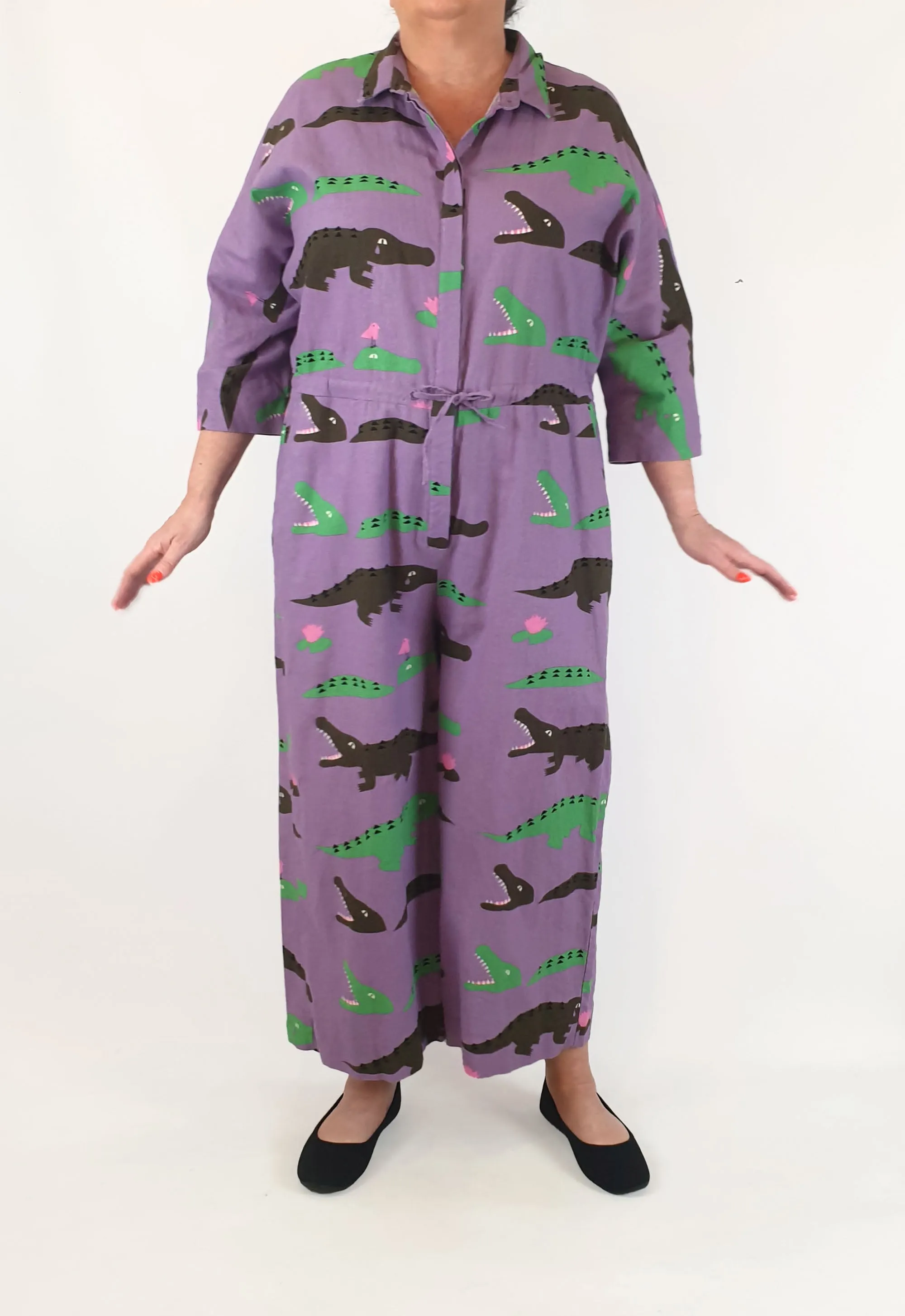 Jericho Road purple crocodile tears jumpsuit size 18