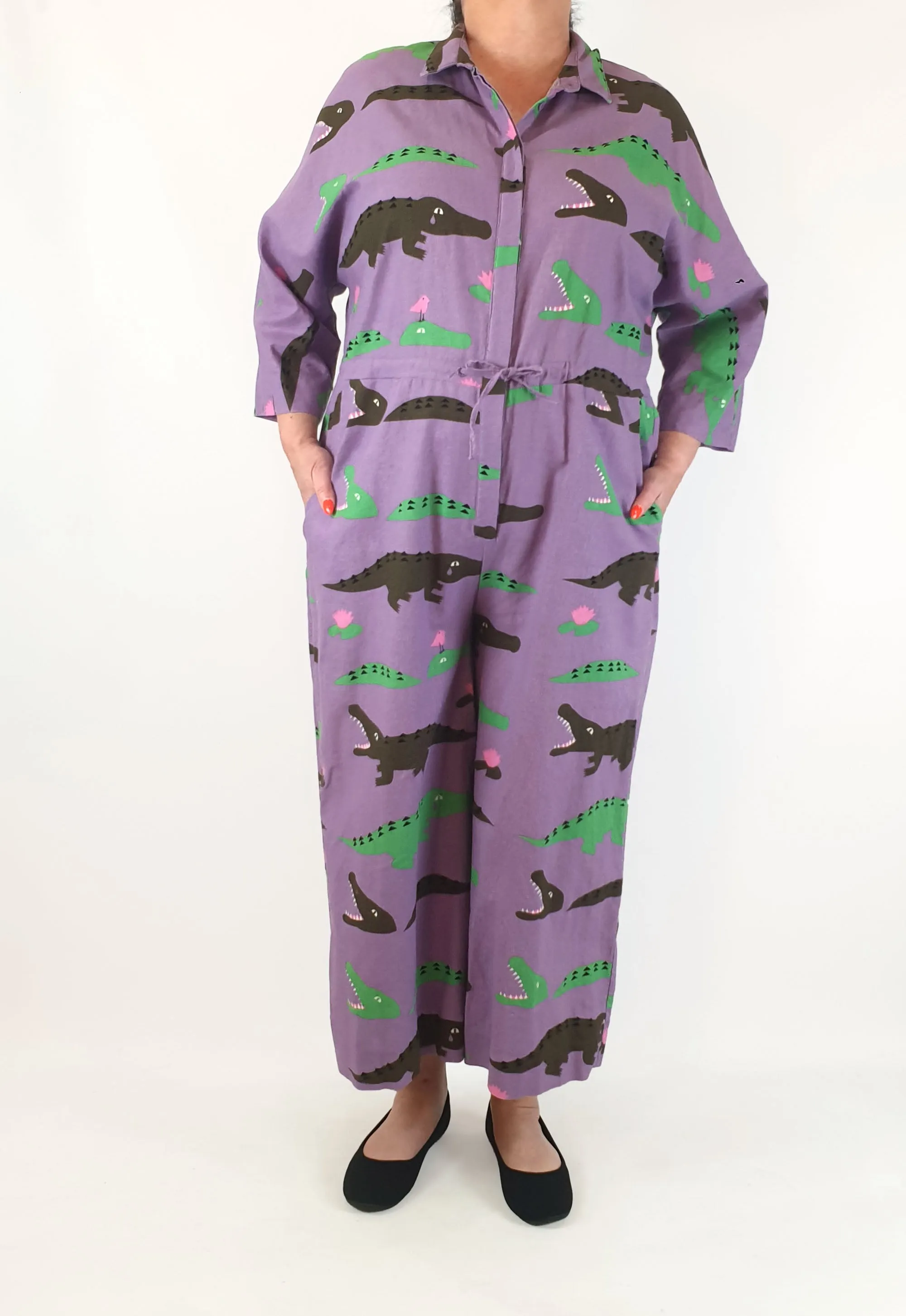 Jericho Road purple crocodile tears jumpsuit size 18