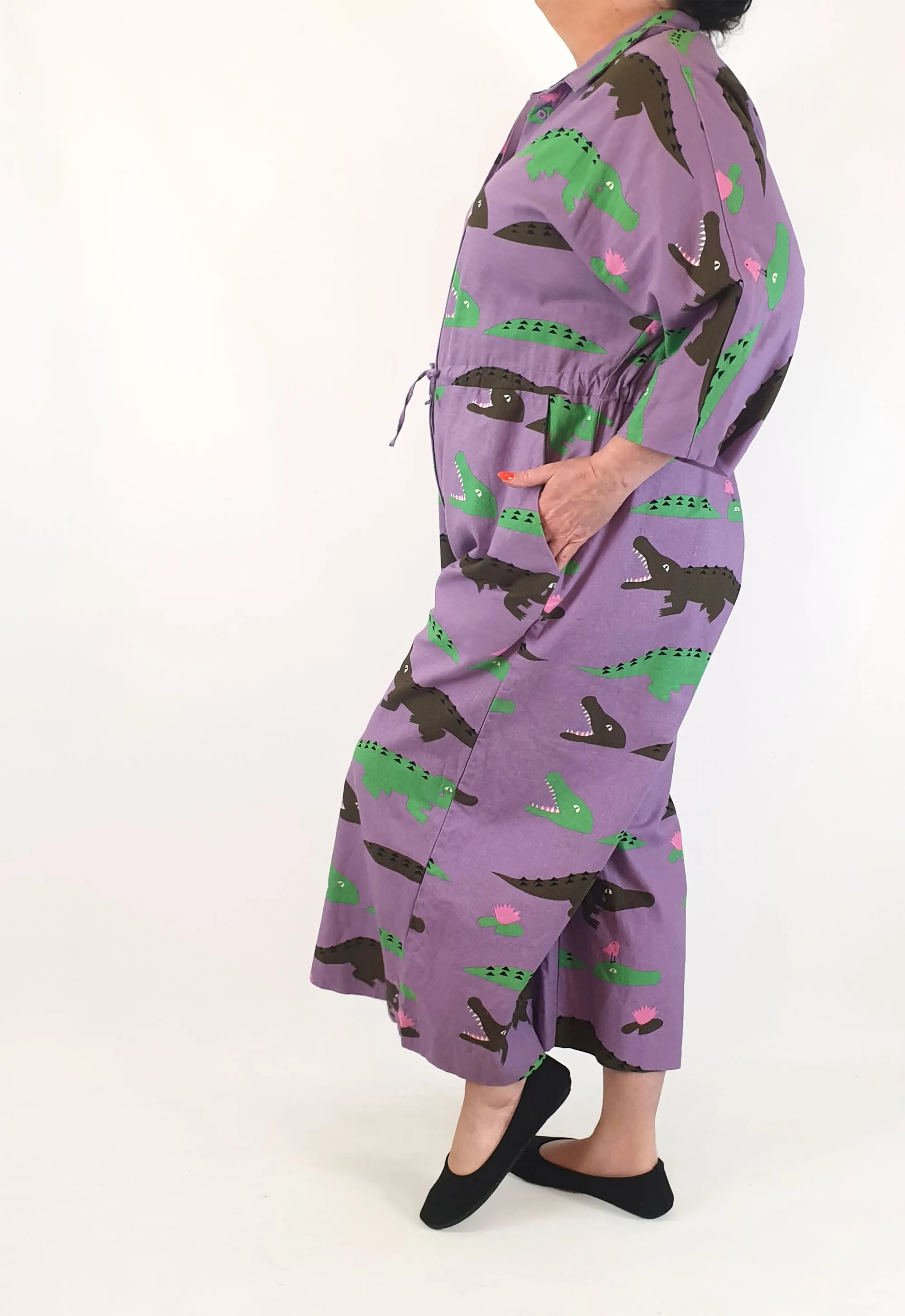 Jericho Road purple crocodile tears jumpsuit size 18