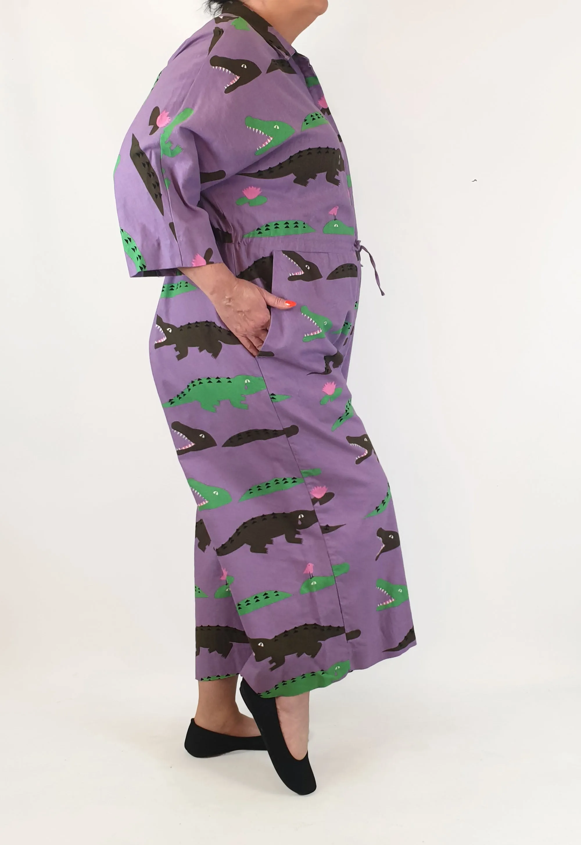 Jericho Road purple crocodile tears jumpsuit size 18