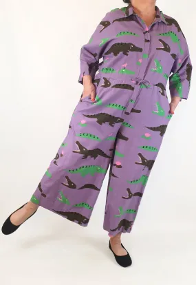 Jericho Road purple crocodile tears jumpsuit size 18