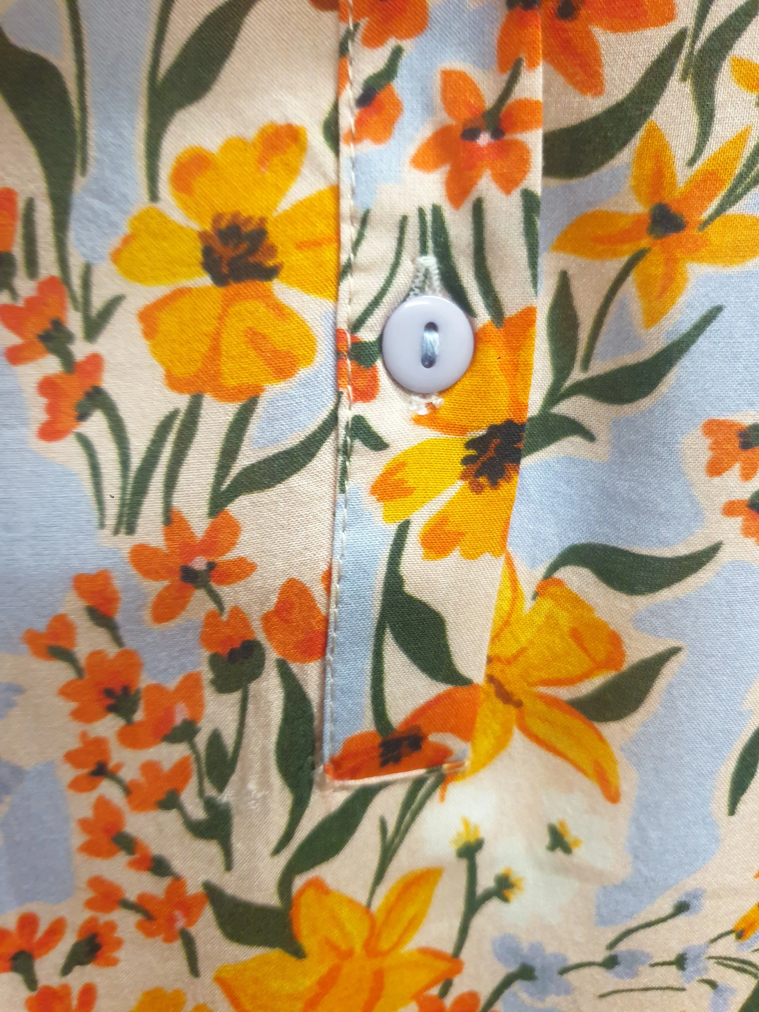 Kholo blue and yellow floral print dress size 20