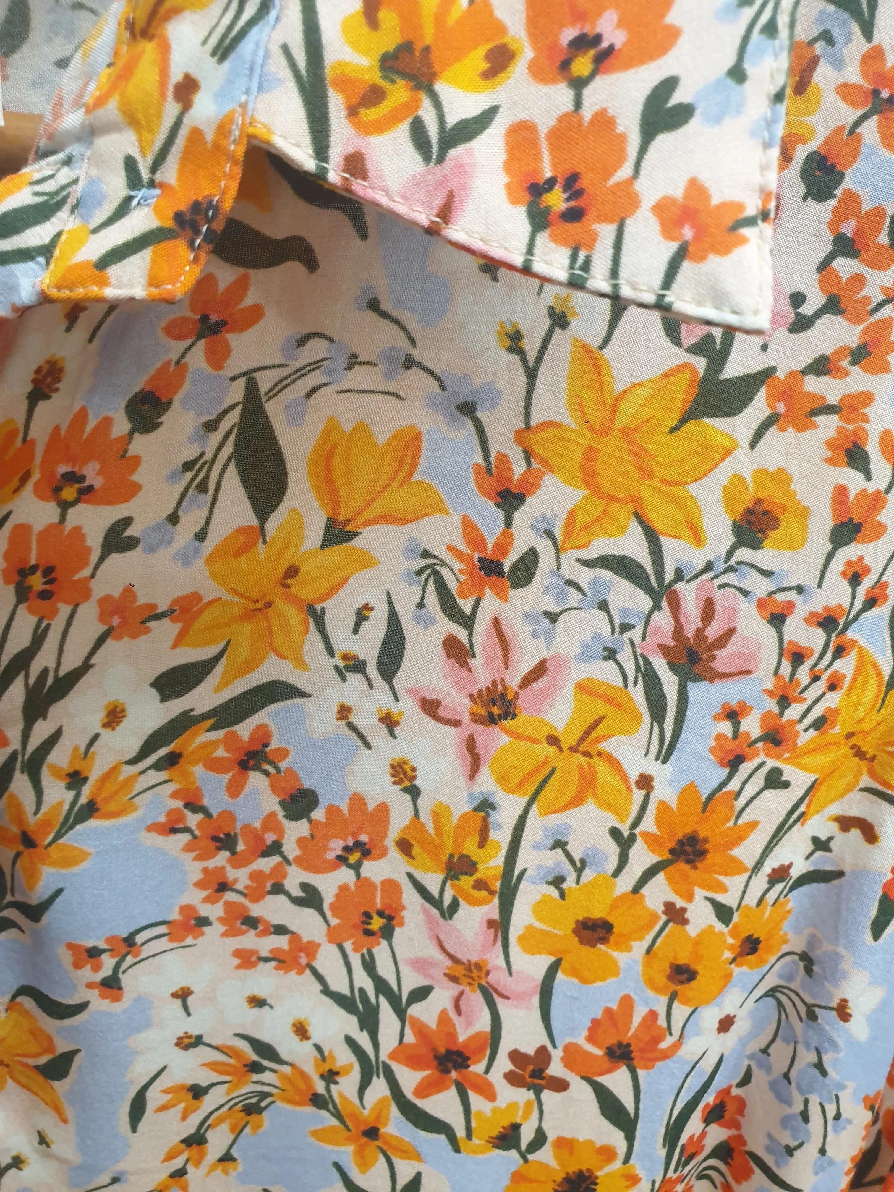 Kholo blue and yellow floral print dress size 20