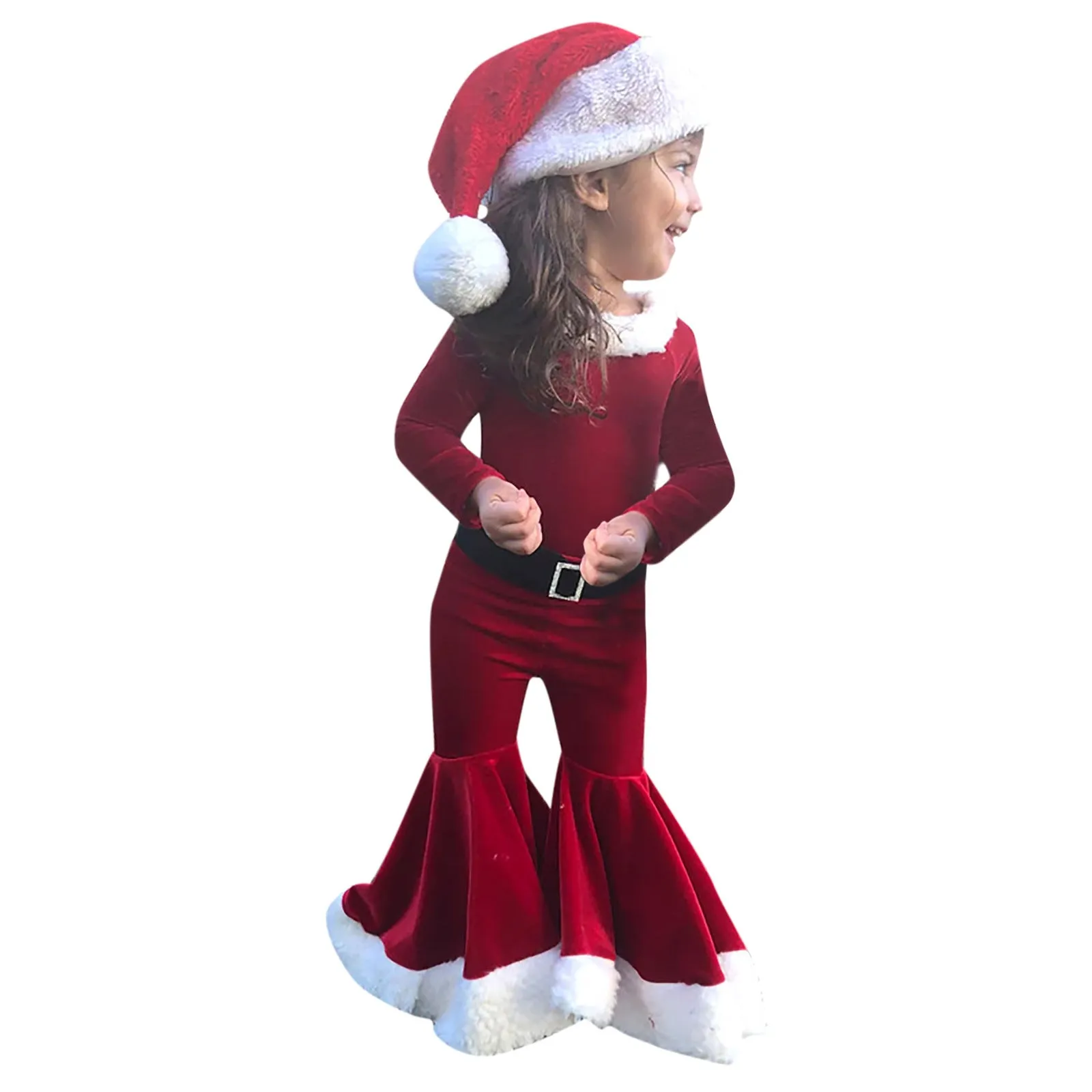 Long-Sleeved Bell Bottom Three-Piece Dress - GlamzLife