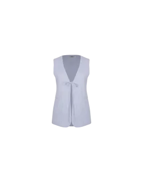 LOU TIE VEST PASTEL BLUE