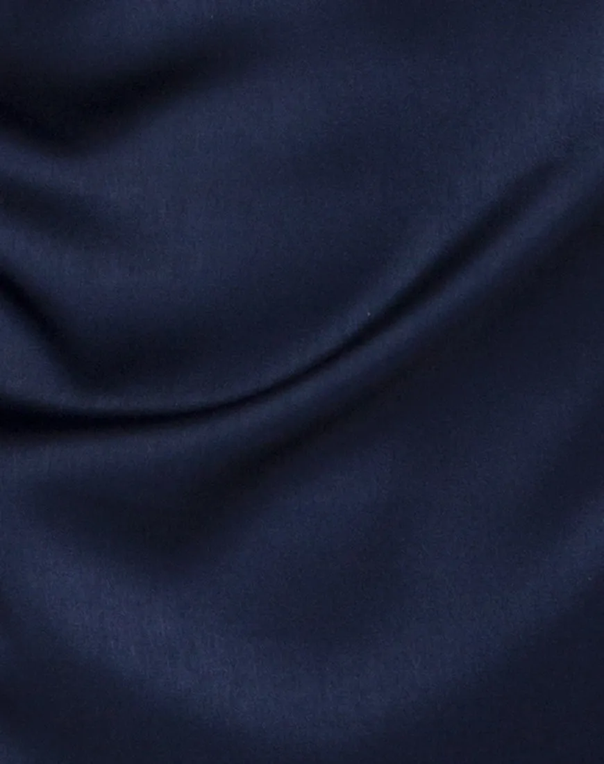 Lucille Slip Dress in Navy