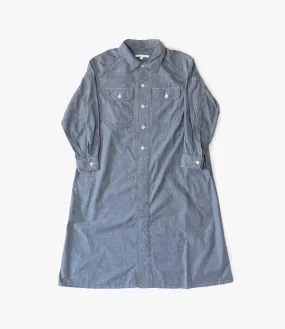M51 Dress – Blue Cotton Chambray