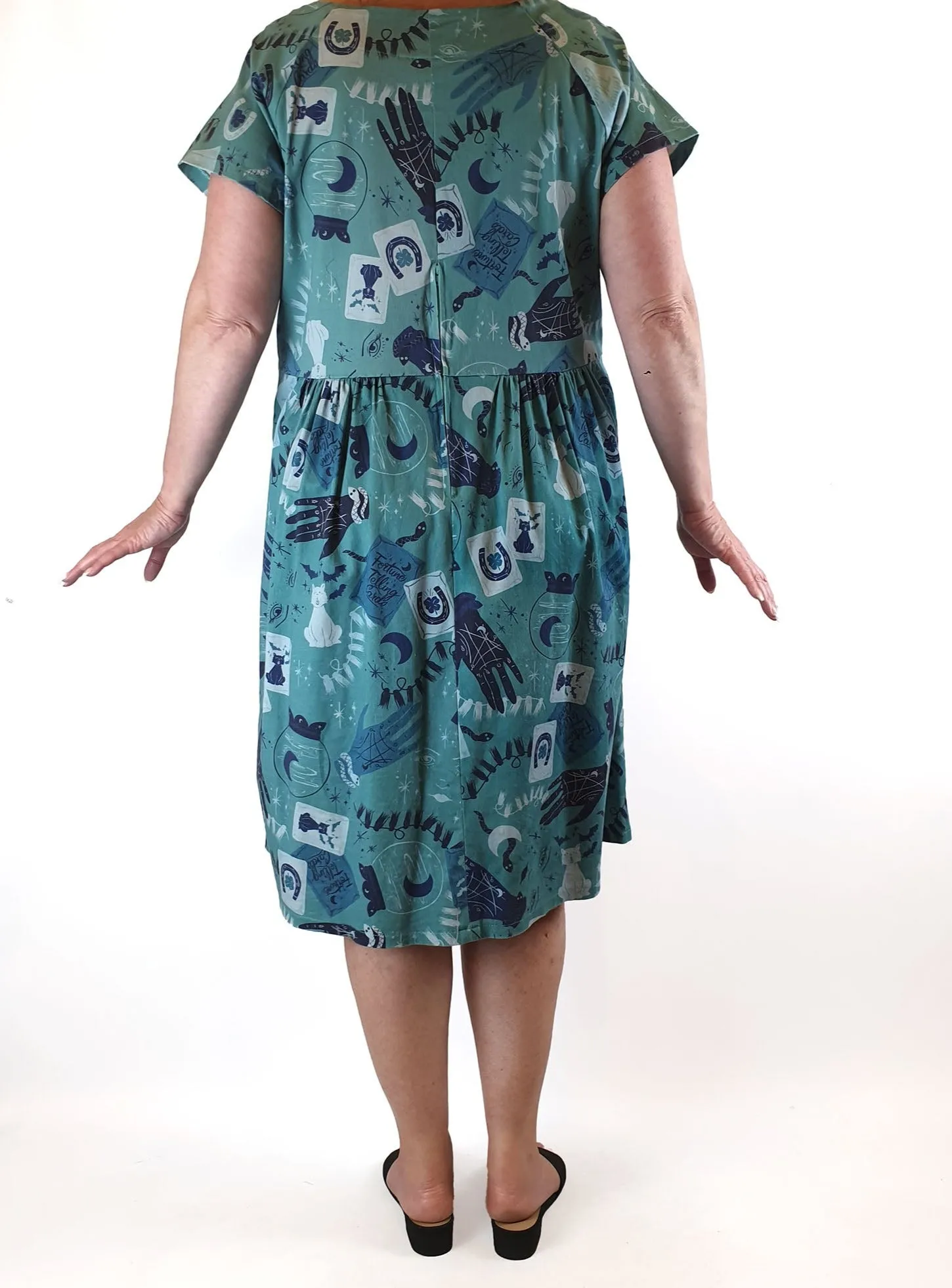 Made590 blue print dress size 3XL