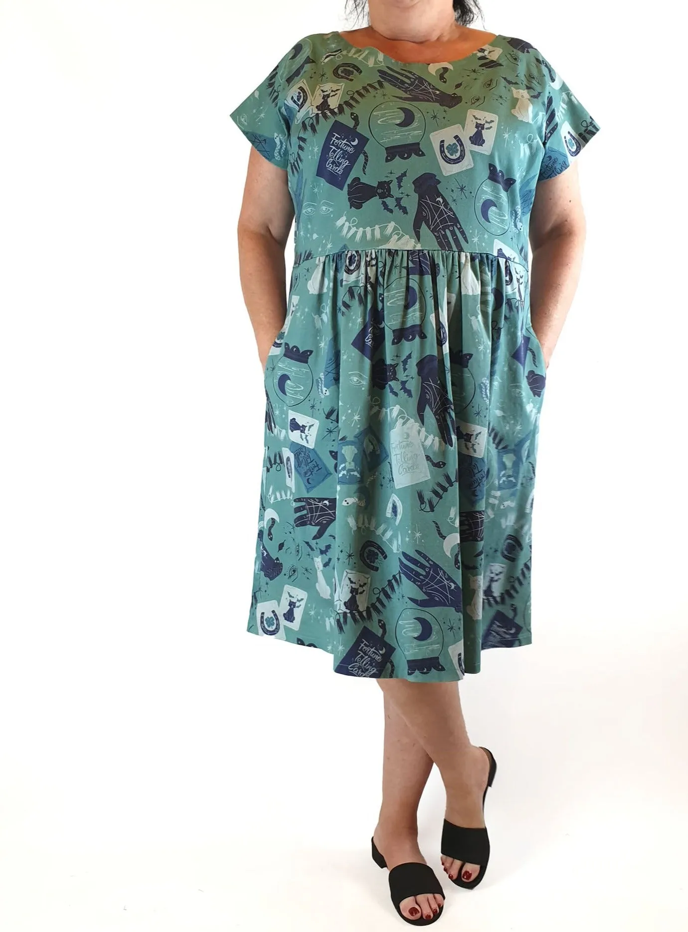 Made590 blue print dress size 3XL