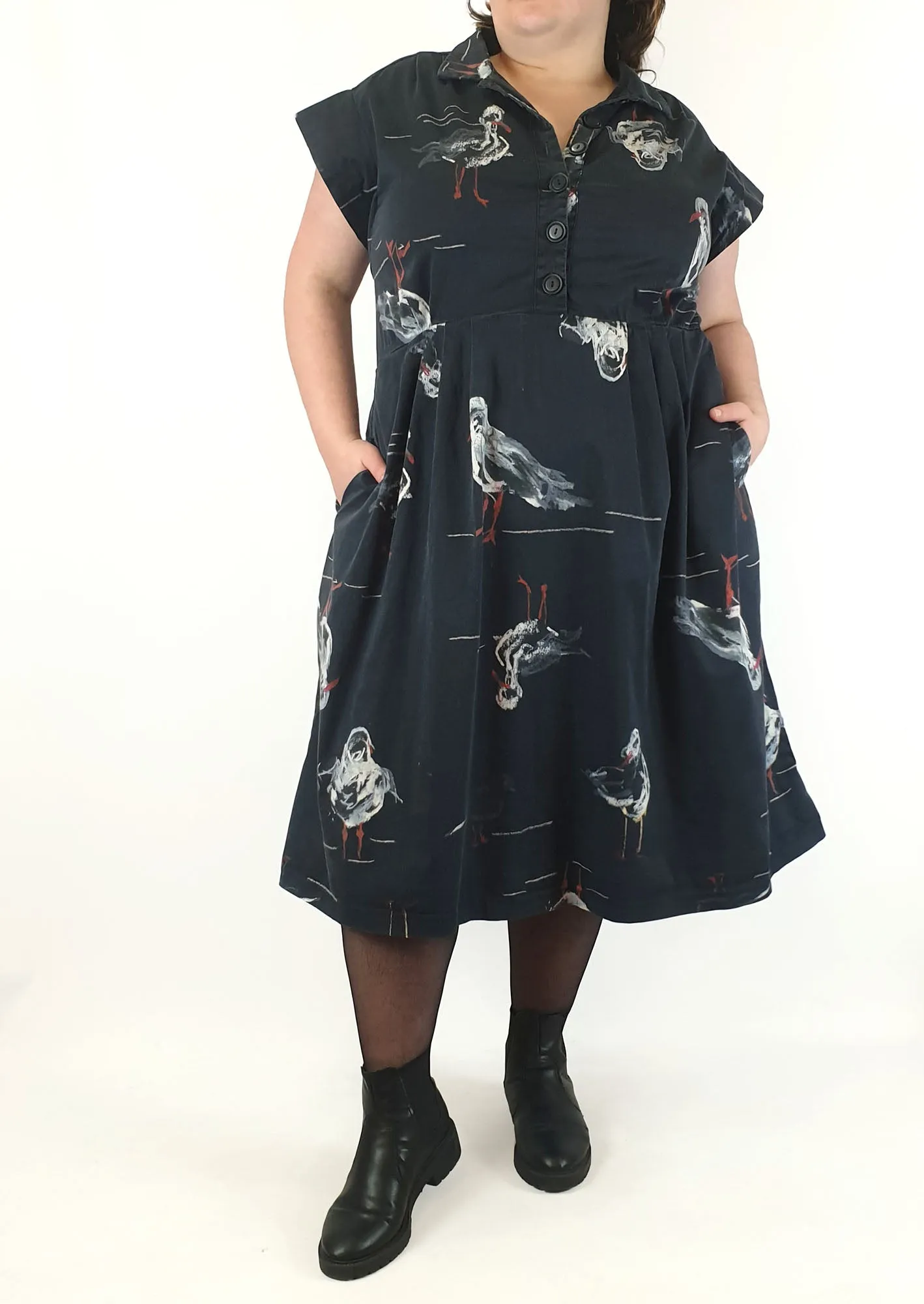 Made590 dinah seagull cotton dress size 4X