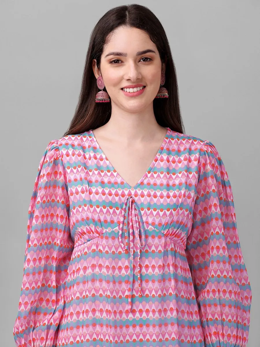 Masakali.co dresses for Women western wear Pink Maxi Dress