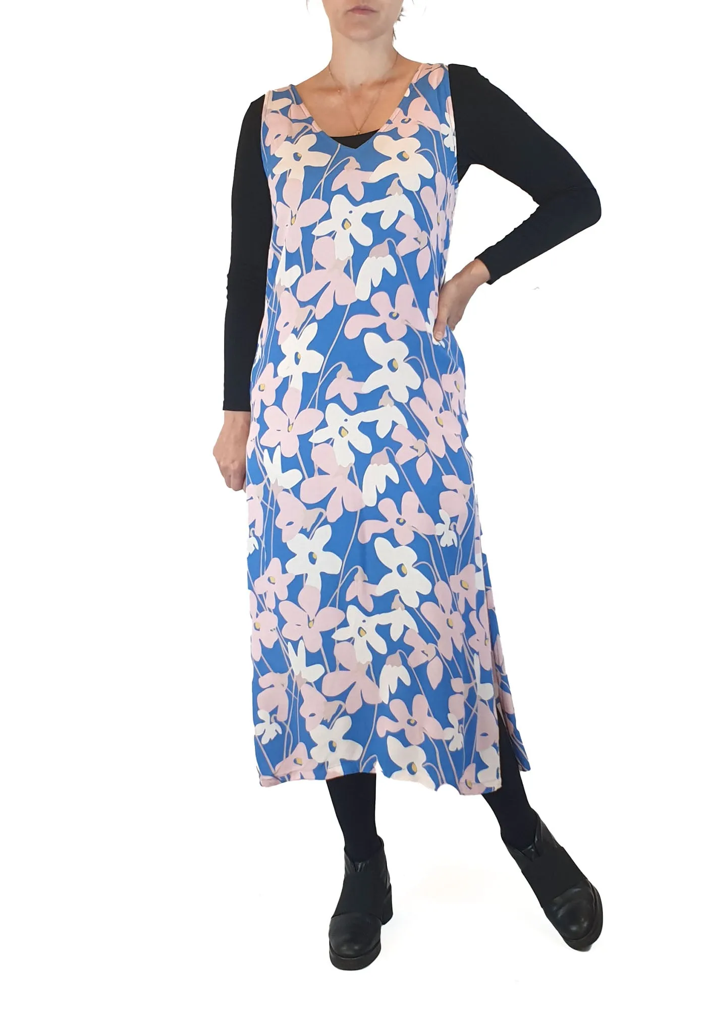 Mister Zimi floral sleeveless dress size 8