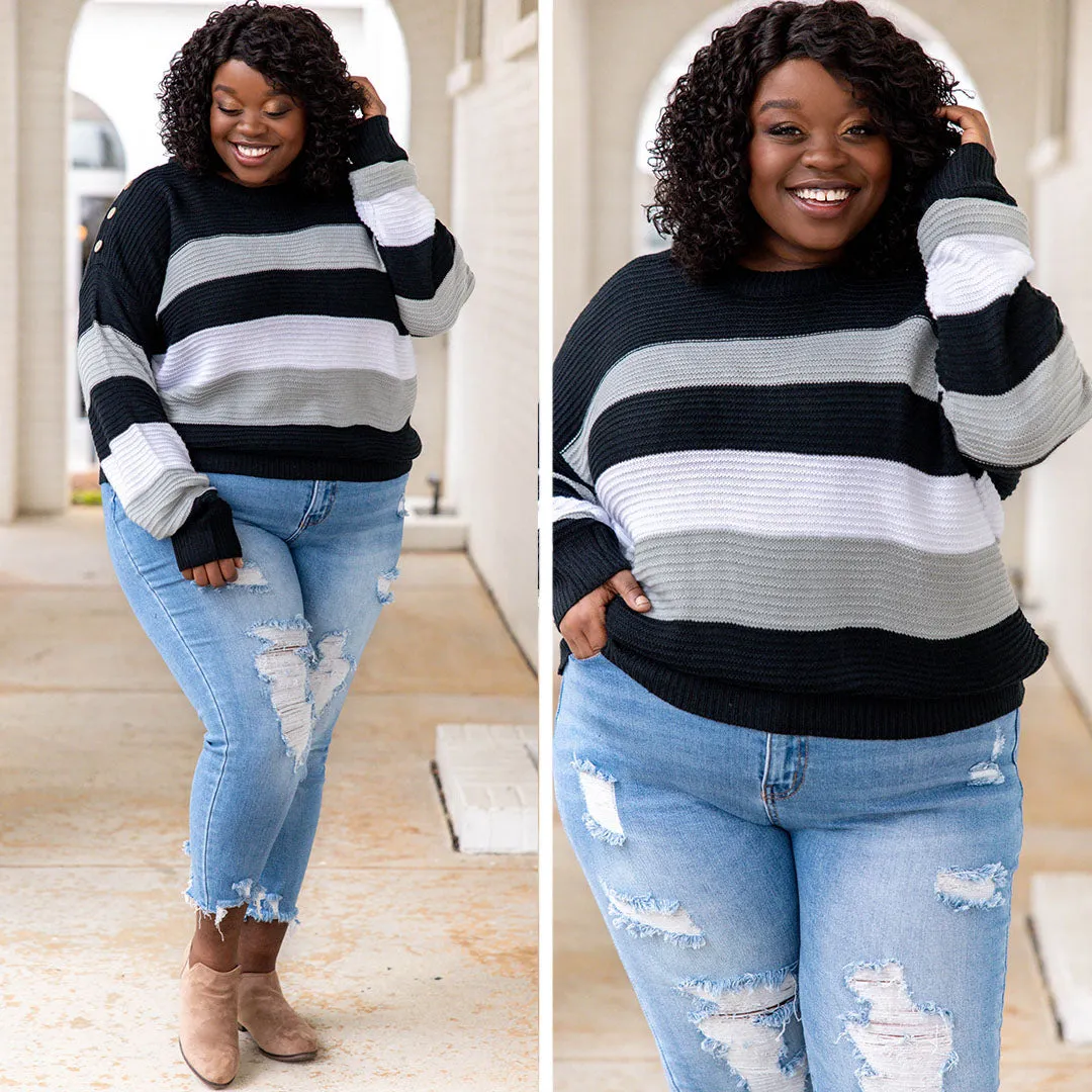 Morning Ready Sweater, Black-Sage