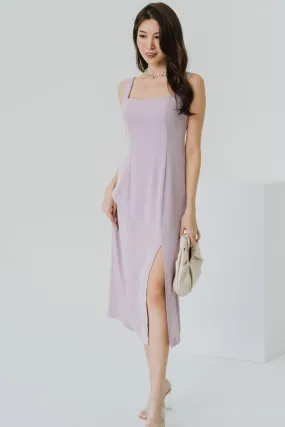 Nothing Finer Slit Dress (Lilac)