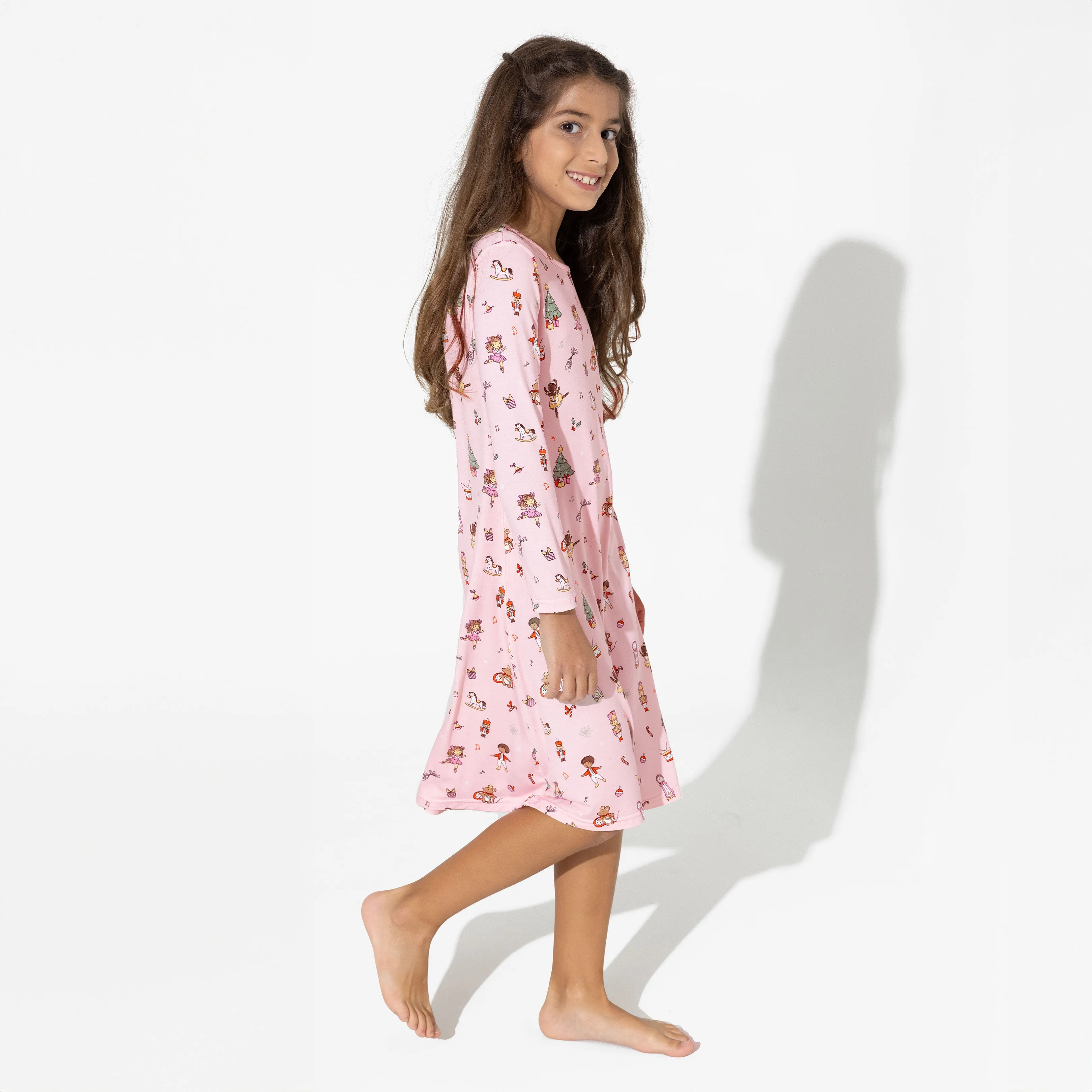Nutcracker Pink Bamboo Girls' Dress