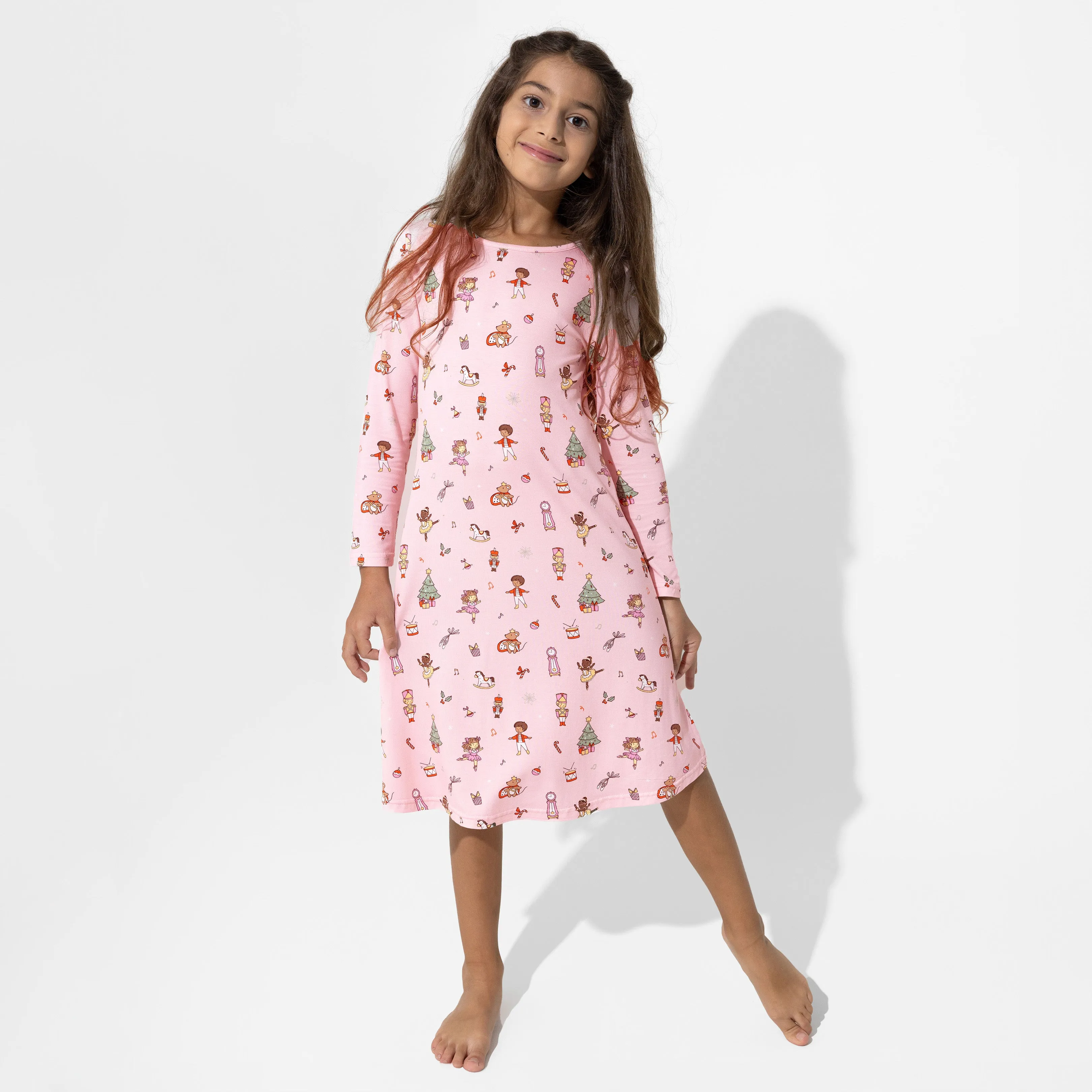 Nutcracker Pink Bamboo Girls' Dress