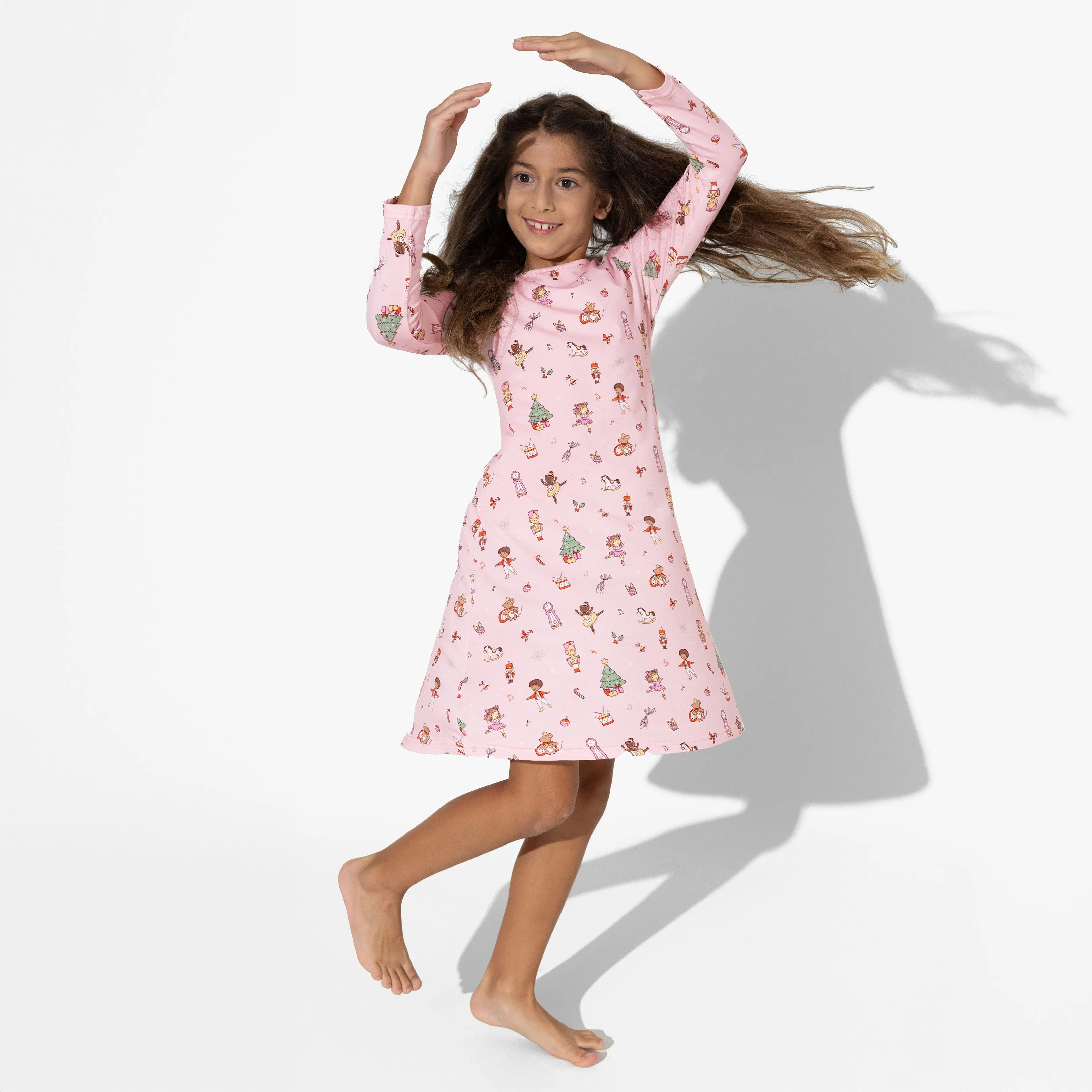 Nutcracker Pink Bamboo Girls' Dress