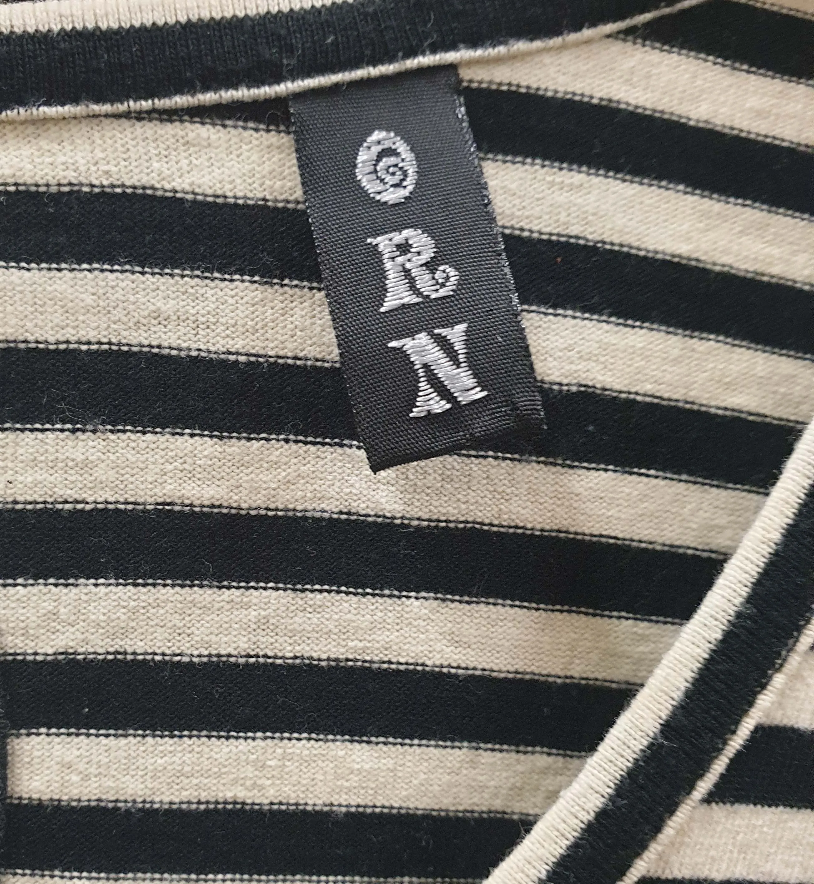 ORN striped and grey pleated dress fits size 10