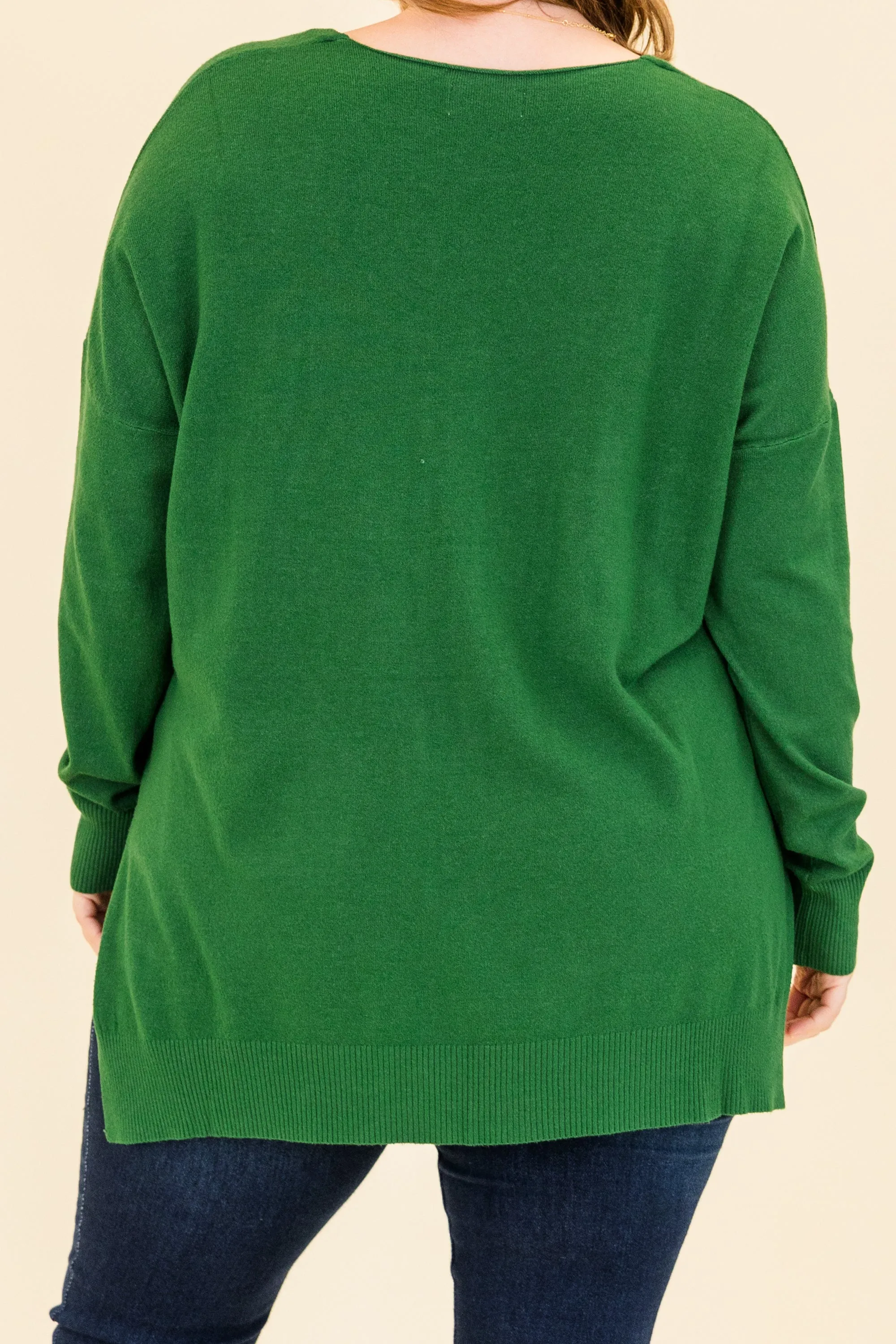 Perfect For Outside Sweater, Heather Dark Green