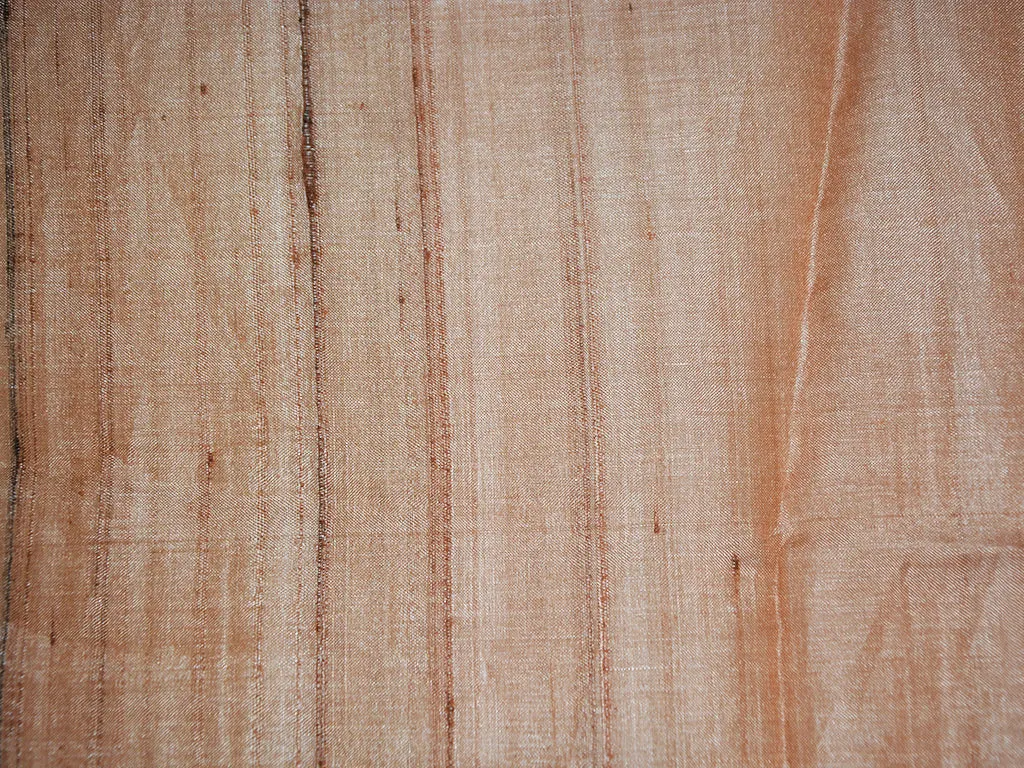 Precut  1 Metres Light Brown Tussar Silk Fabric
