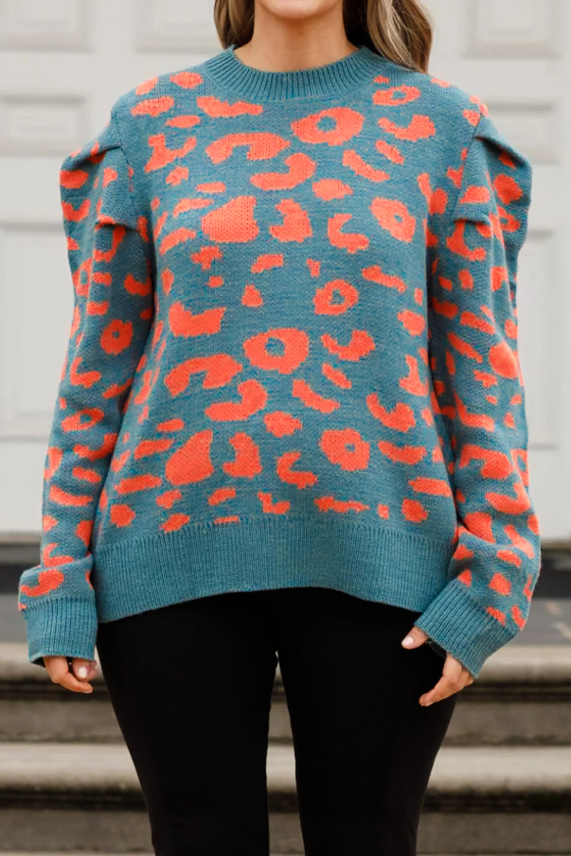 Safari Queen Sweater, Teal