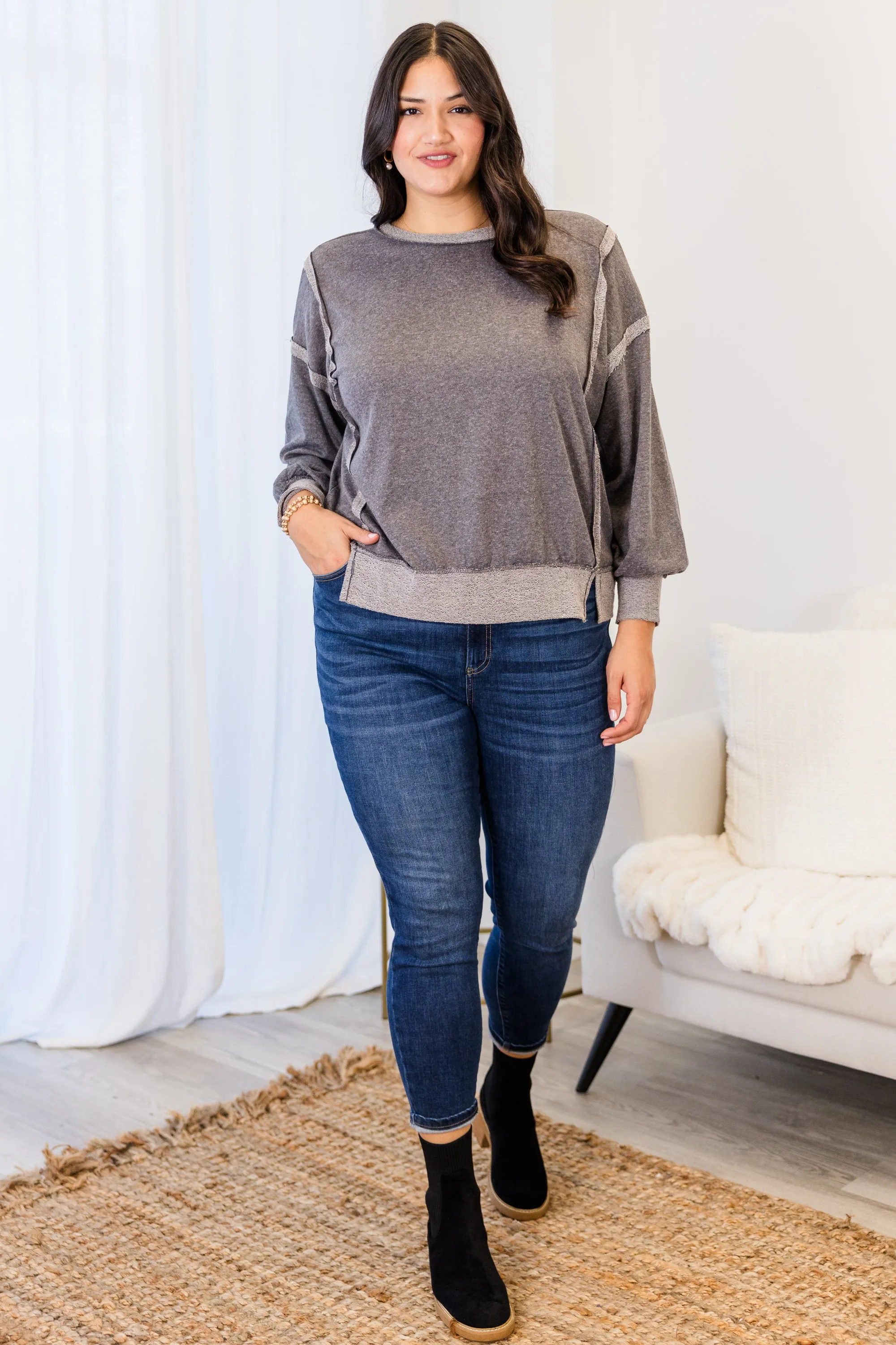 Secrets From A Girl Sweater, Black