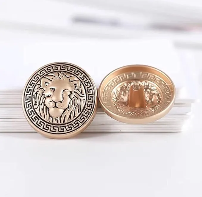 Shimmering Shiny Animal Metal Buttons