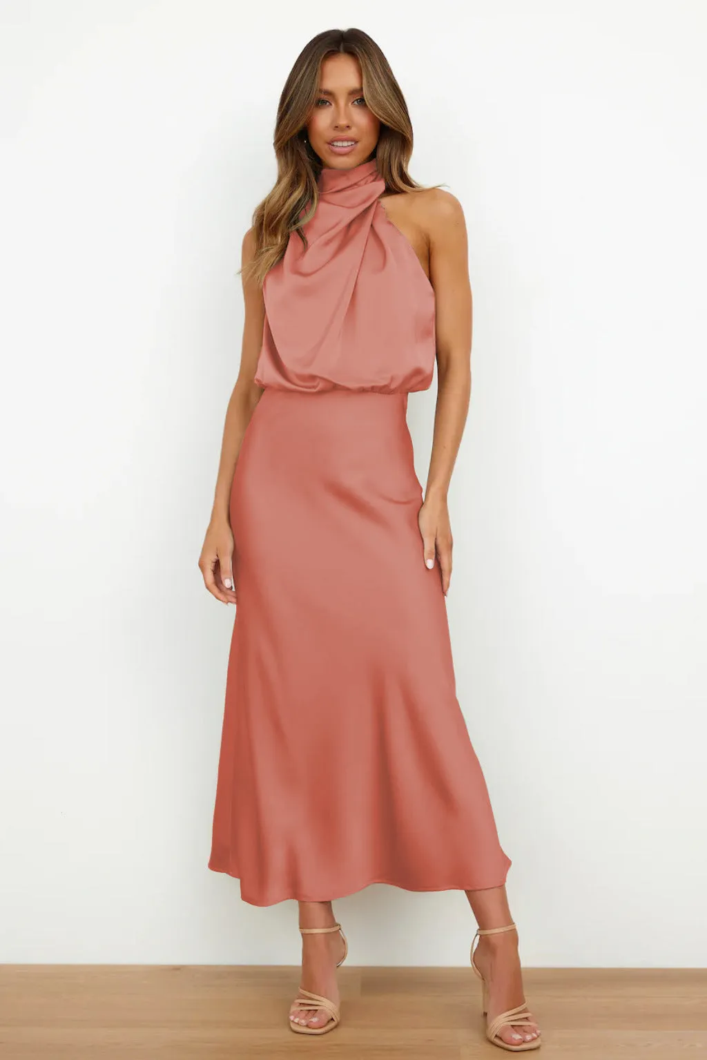 Sleeveless Satin Cocktail Dresses