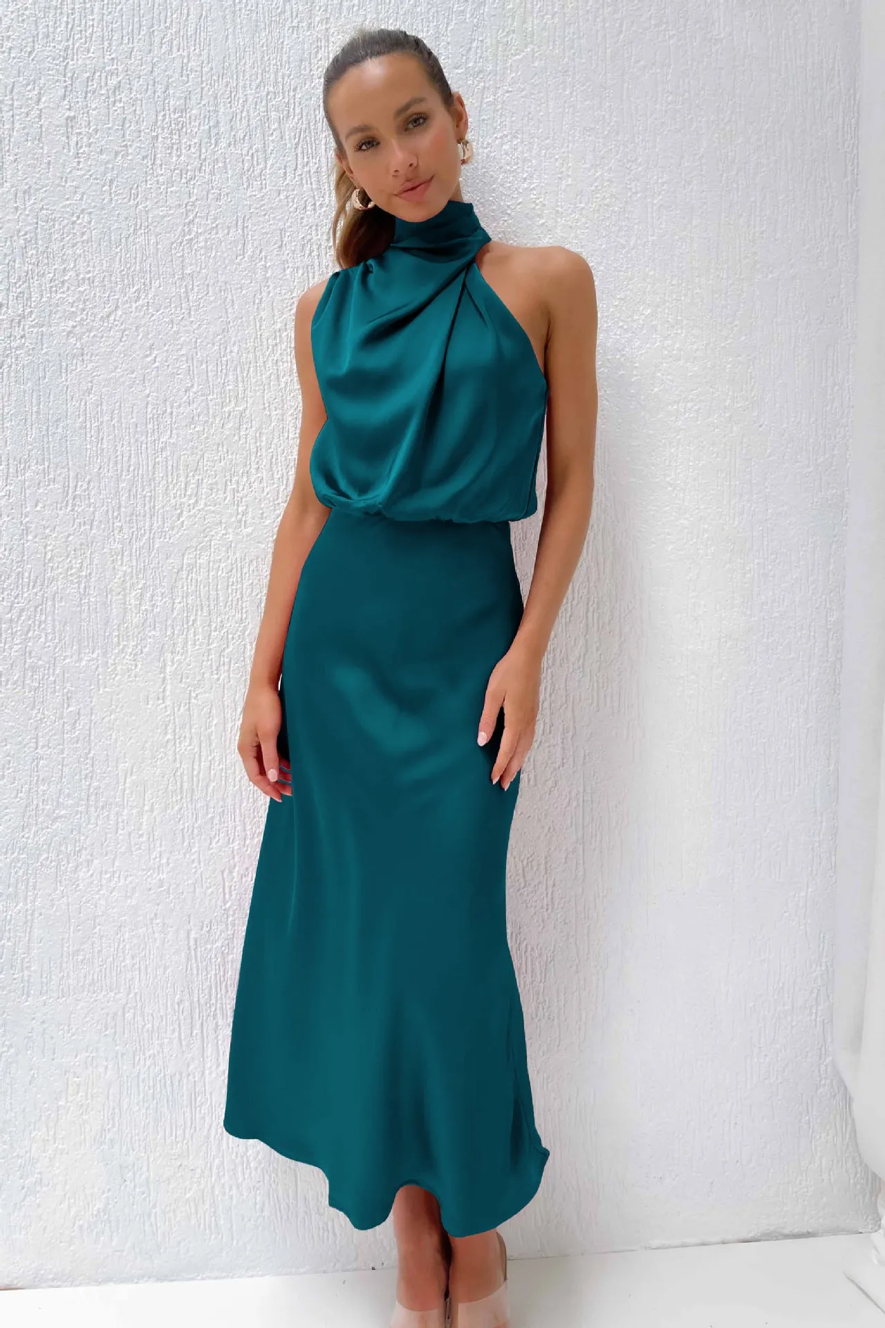 Sleeveless Satin Cocktail Dresses