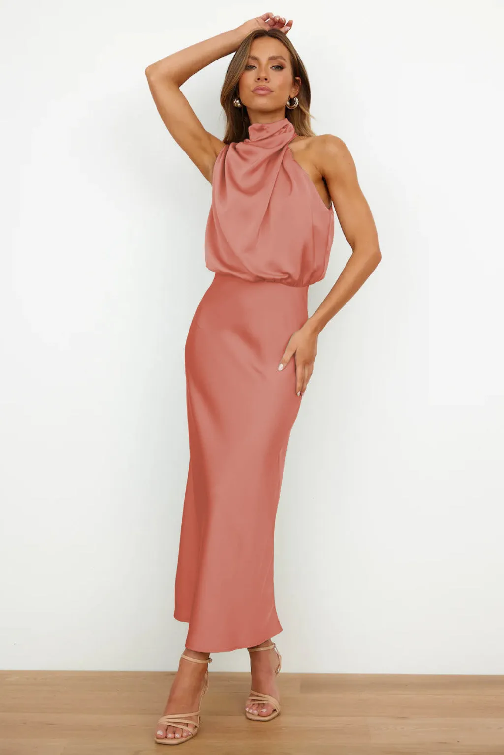 Sleeveless Satin Cocktail Dresses