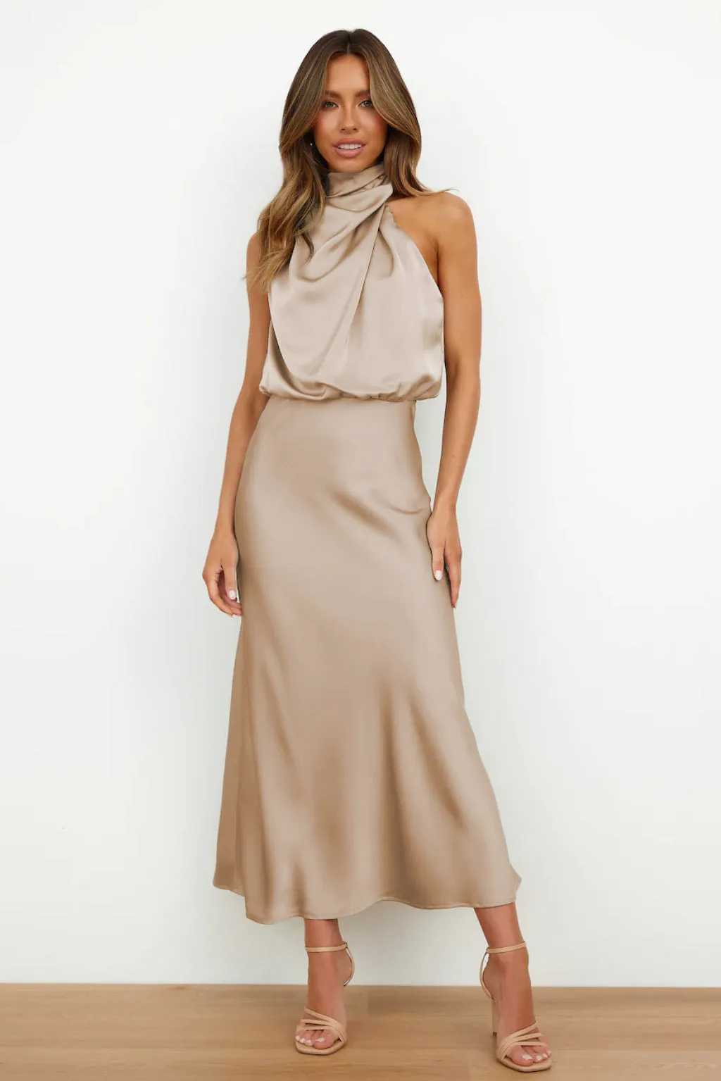 Sleeveless Satin Cocktail Dresses