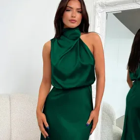 Sleeveless Satin Cocktail Dresses