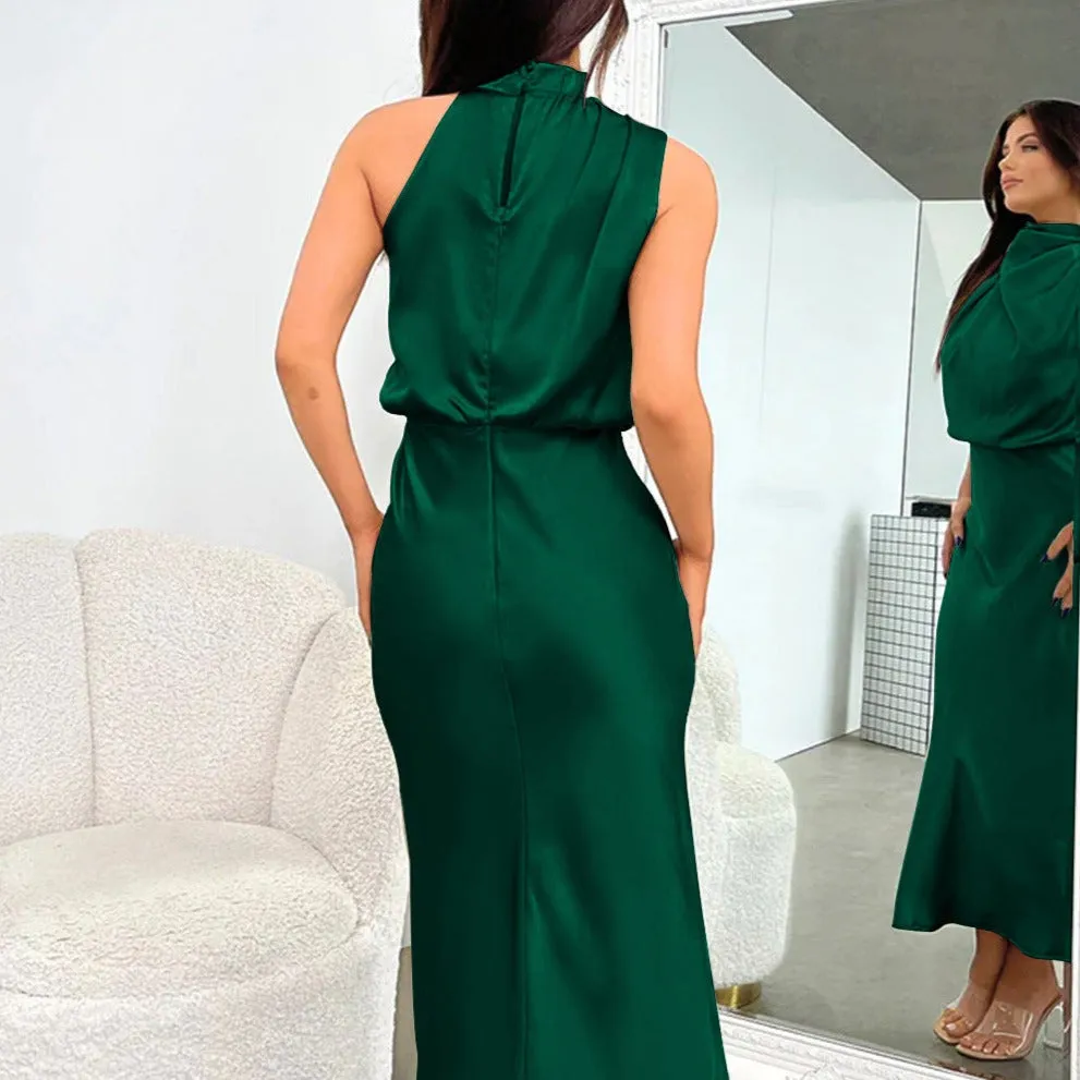 Sleeveless Satin Cocktail Dresses