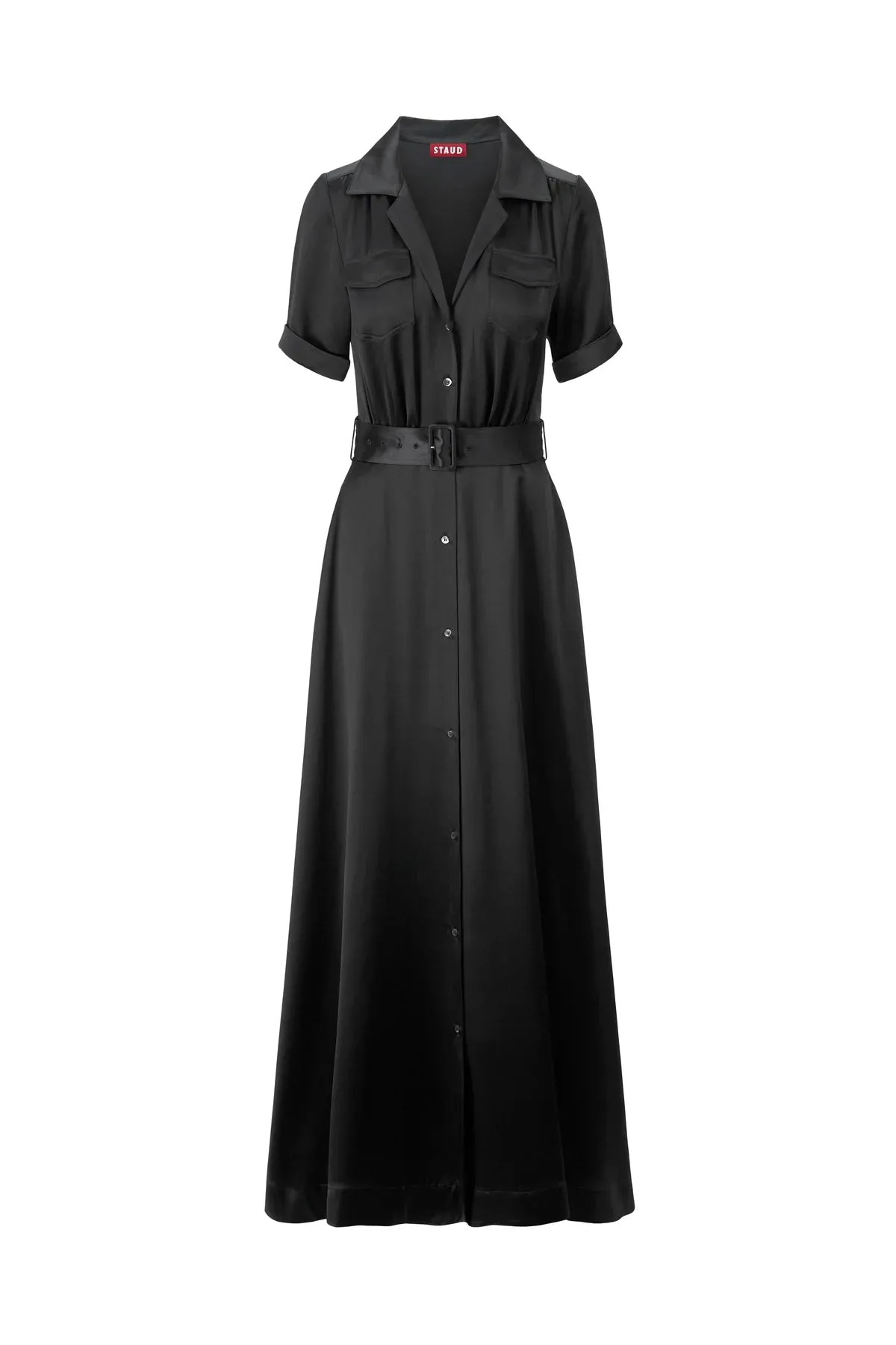 Staud millie dress black