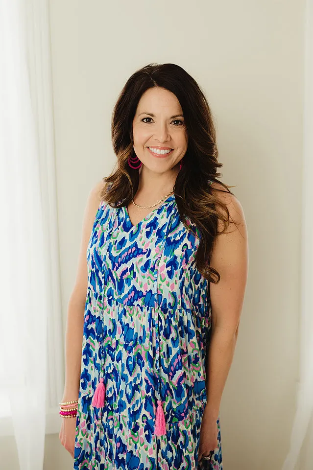 Tassel Tie Print Maxi