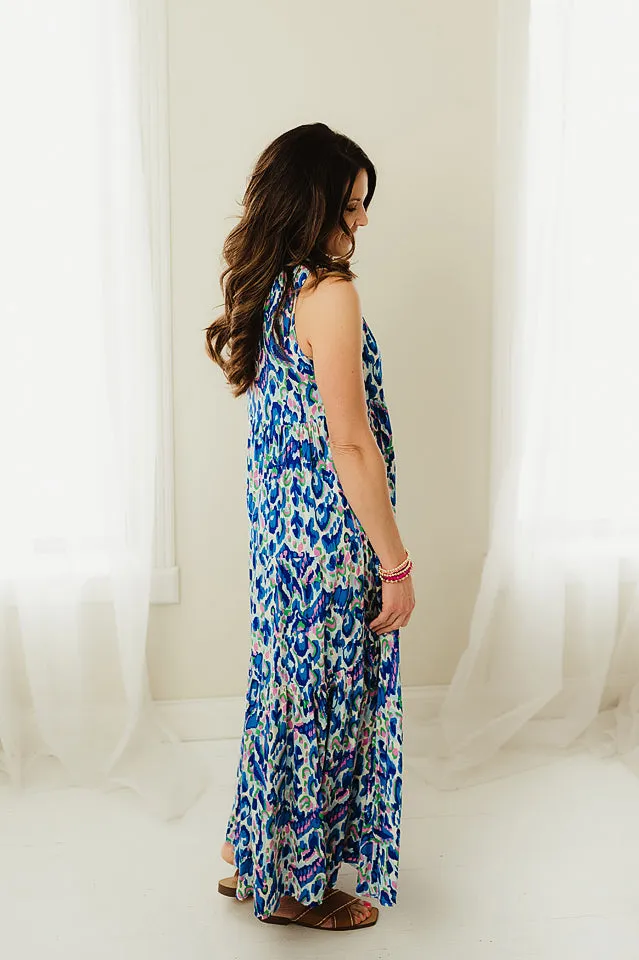 Tassel Tie Print Maxi