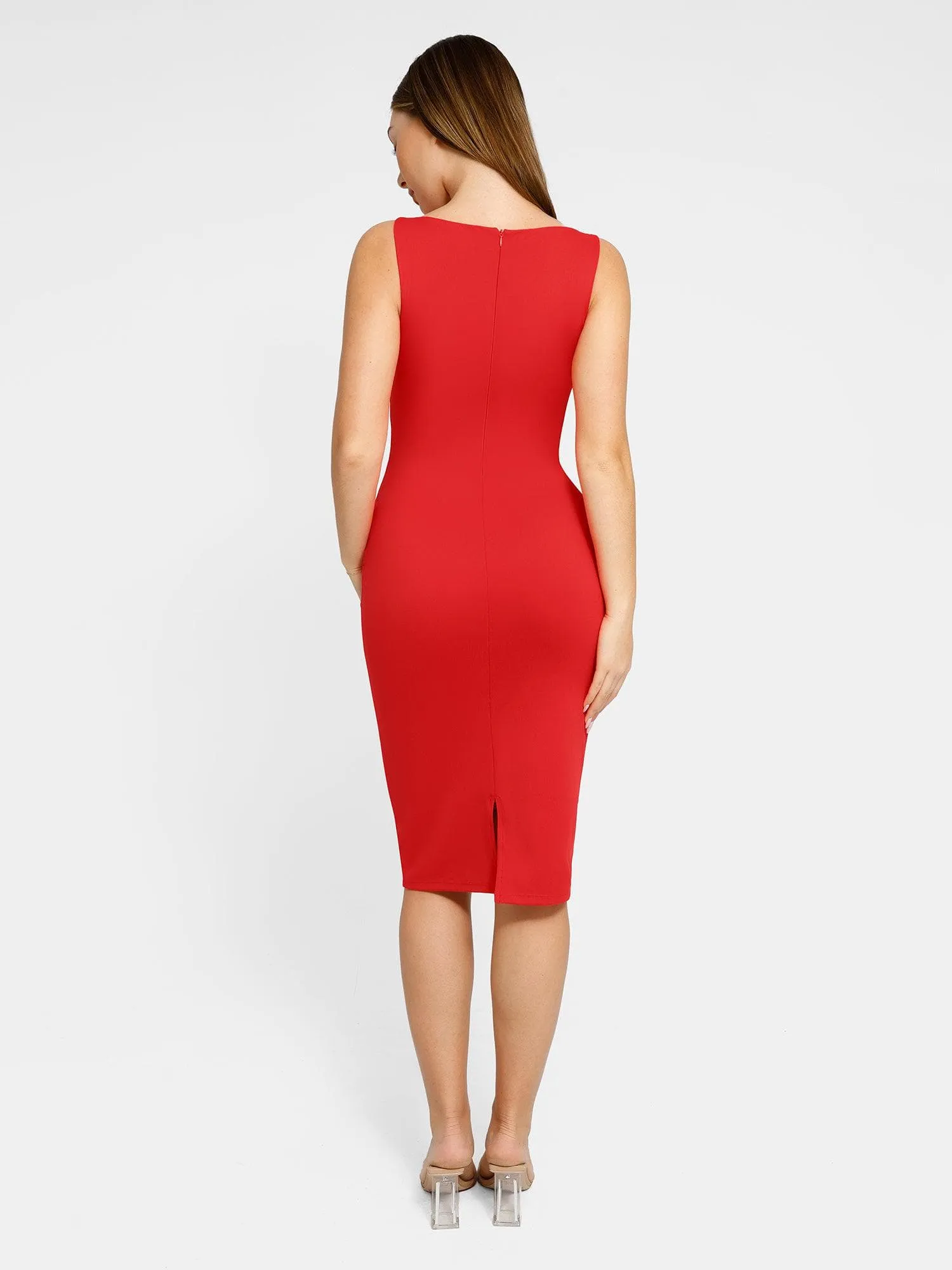 The Shapewear Dress Workwear Sleeveless Midi