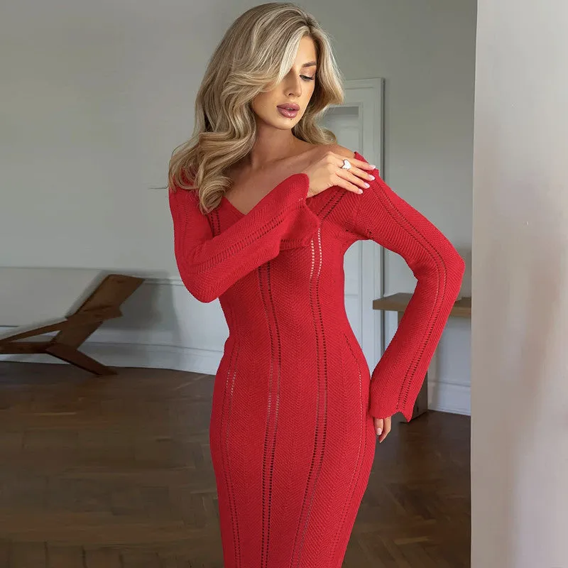 Vvsha Isla Knit Maxi Dress