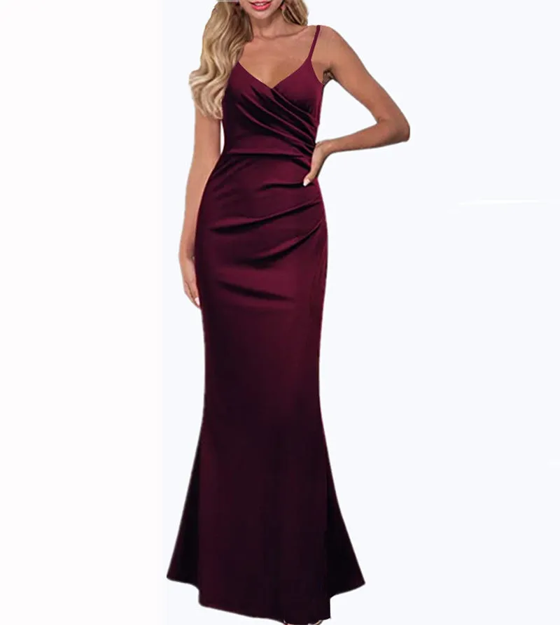 XAKXX  2025 evening dresses can be worn in all seasons, simple sleeveless suspender dresses, slim and slim, light and familiar Internet celebrity dresses
