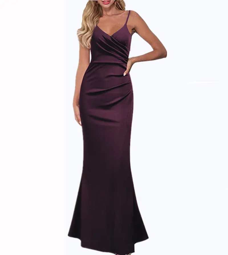 XAKXX  2025 evening dresses can be worn in all seasons, simple sleeveless suspender dresses, slim and slim, light and familiar Internet celebrity dresses